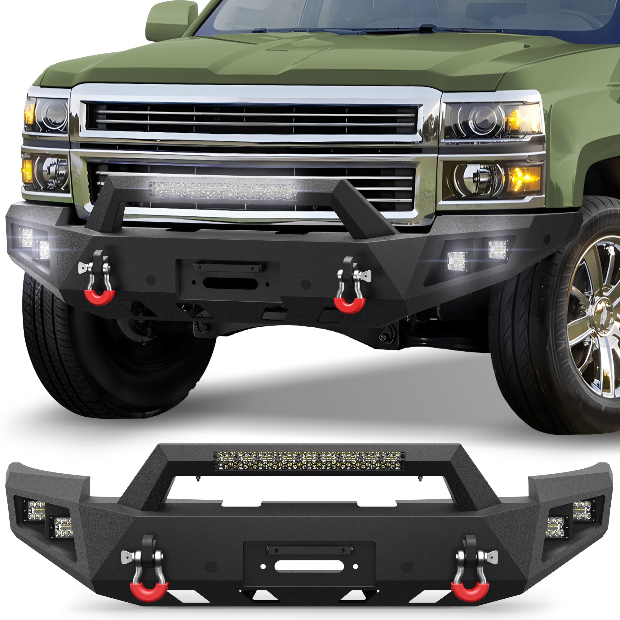 Silverado 1500 Front Bumper for 2014 2015 Chevy Silverado 1500 - nadiaauto
