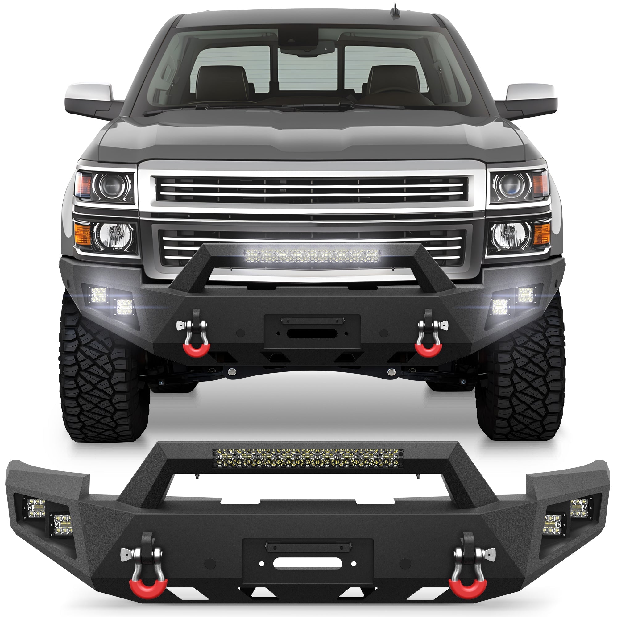 Silverado 1500 Front Bumper for 2014 2015 Chevy Silverado 1500 - nadiaauto