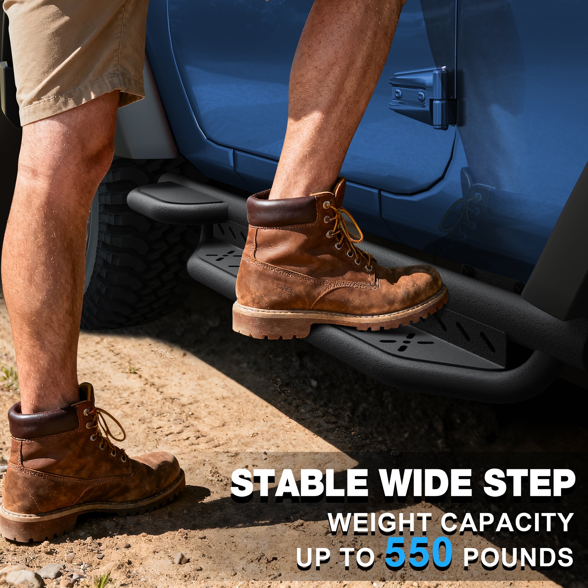 Silverado 1500 Running Boards Side Steps Compatible for 2007 - 2018 Silverado 1500 Regular Cab 2 Doors Only - nadiaauto
