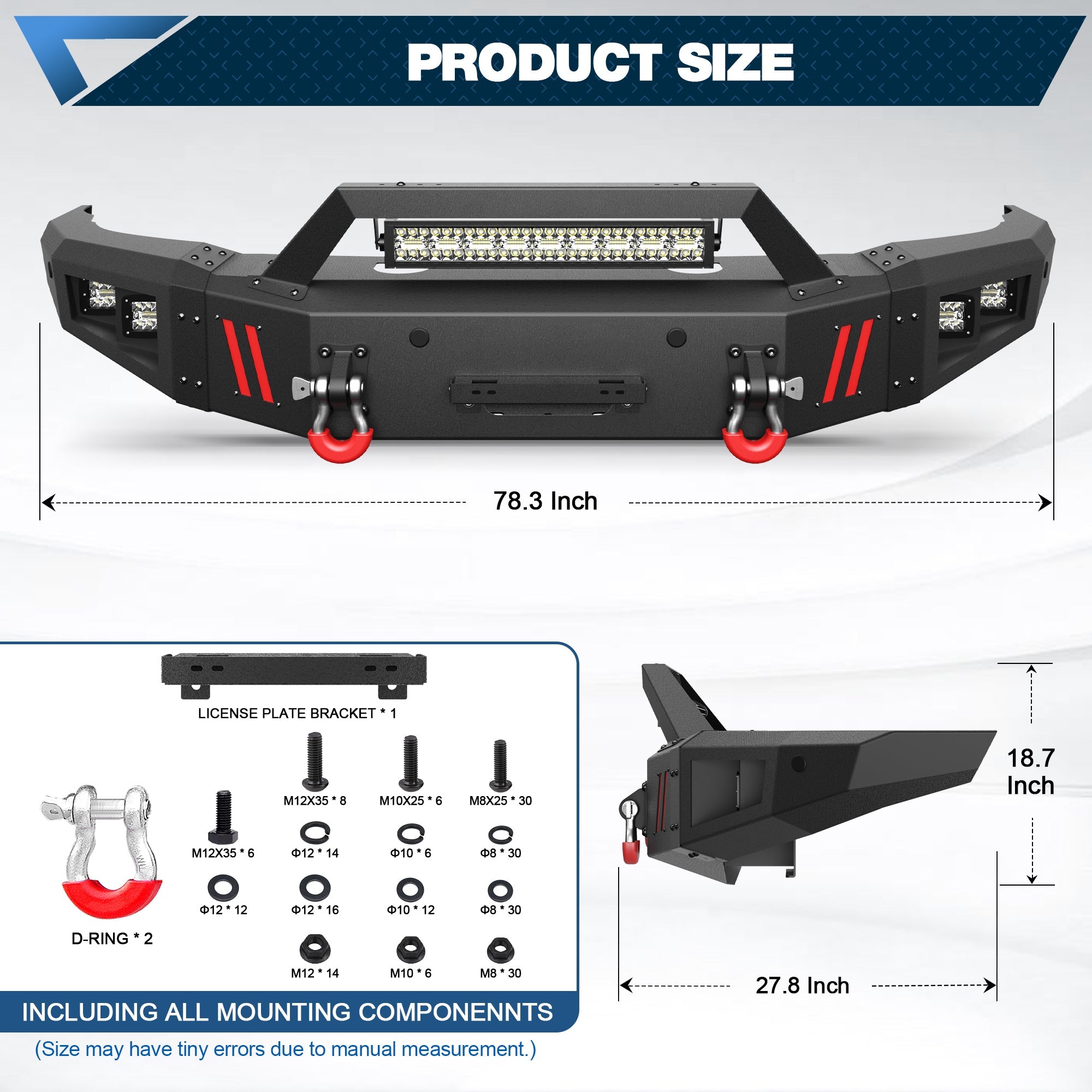 Silverado 2500 Front Truck Bumper Compatible with 2015 2016 2017 2018 2019 Chevrolet Silverado 2500/3500 HD - nadiaauto