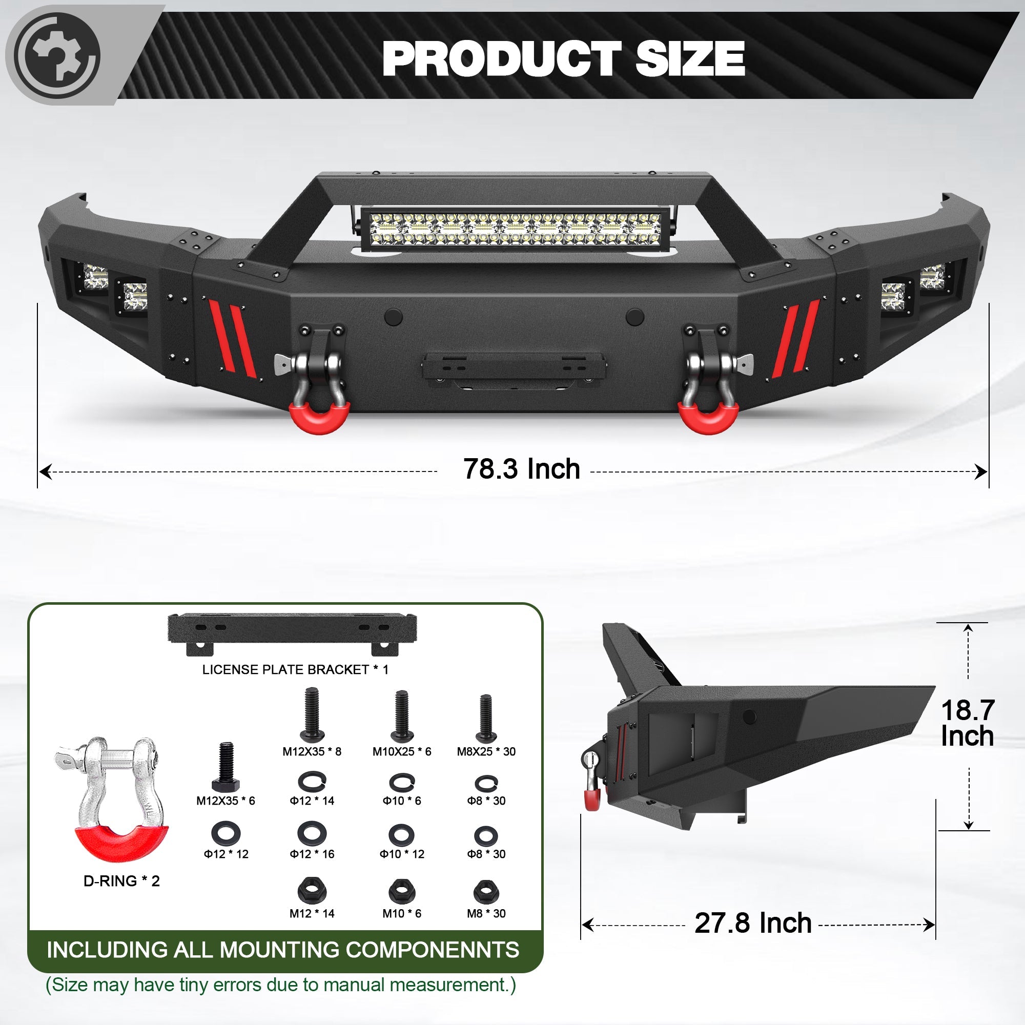 Silverado 2500 Front Truck Bumper for 2015 2016 2017 2018 2019 Chevrolet Silverado 2500/3500 HD - nadiaauto