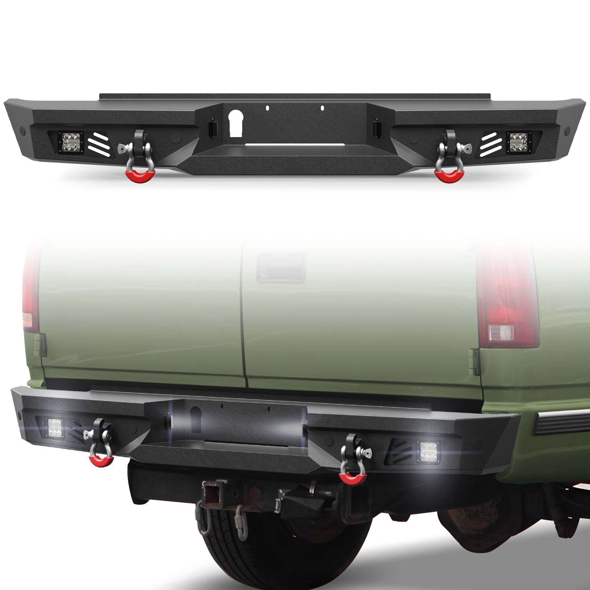 Suburban Rear Bumper for 1992-1999 Chevy Suburban/GMC Yukon and 1995-1999 Chevy Tahoe - nadiaauto