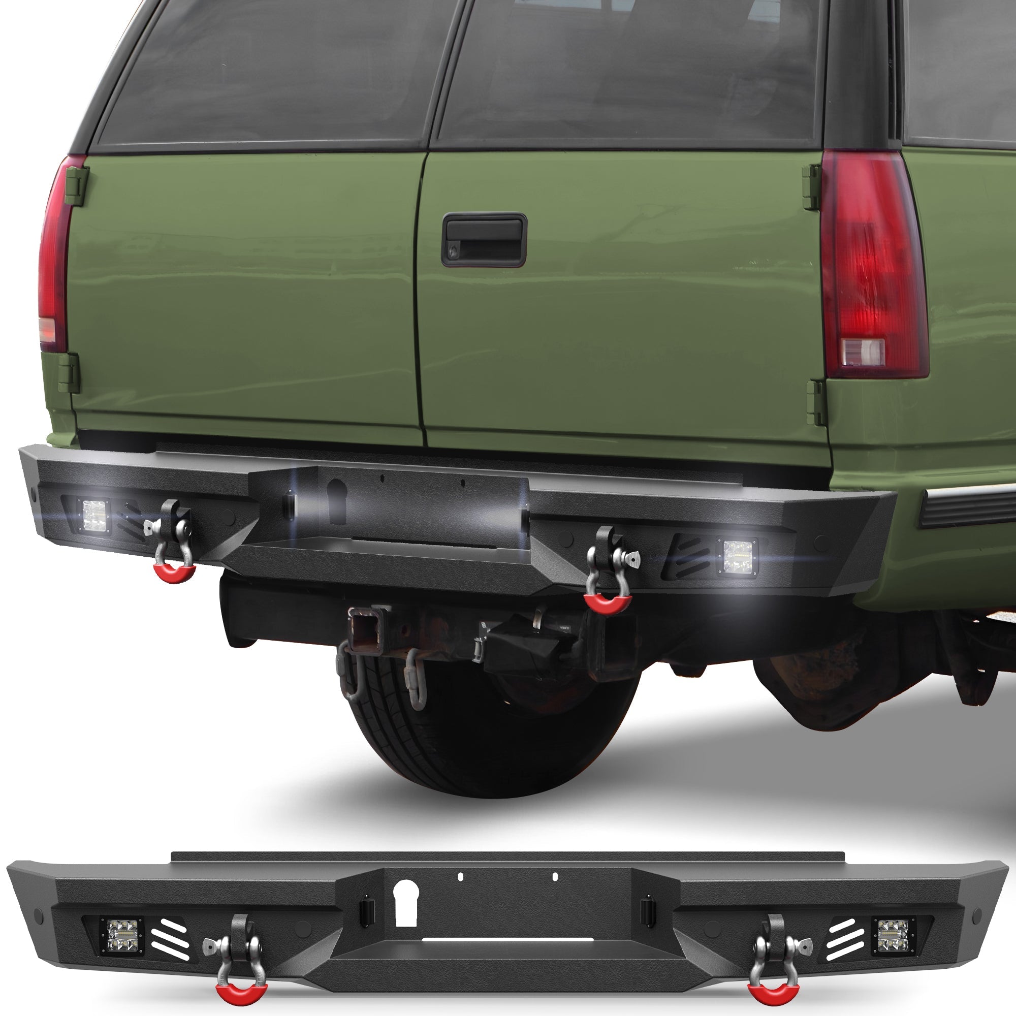 Suburban Rear Bumper for 1992-1999 Chevy Suburban/GMC Yukon and 1995-1999 Chevy Tahoe - nadiaauto