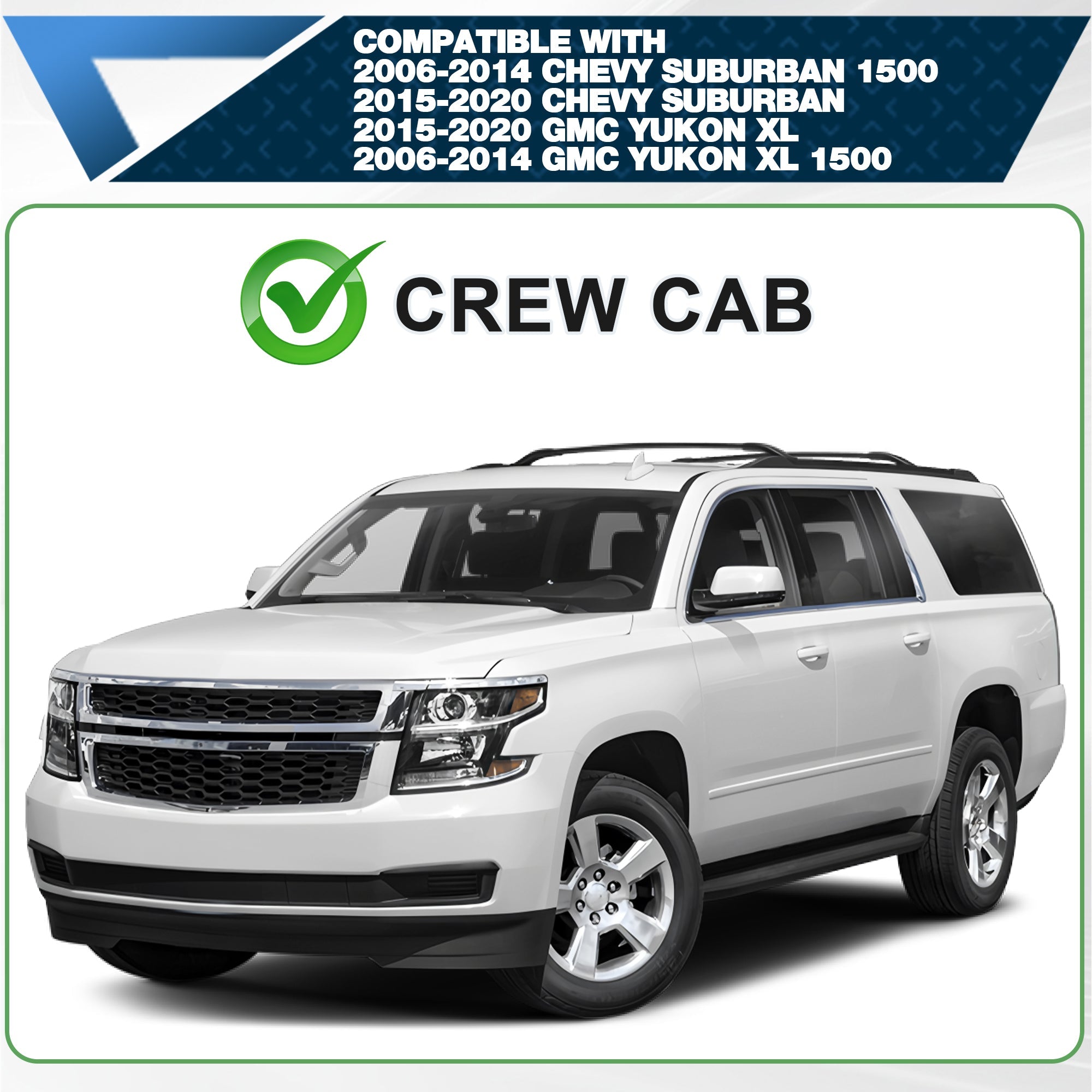 Suburban Running Boards Side Step Compatible for Chevy Suburban 2006 - 2020,GMC Yukon XL 2006 - 2020 - nadiaauto