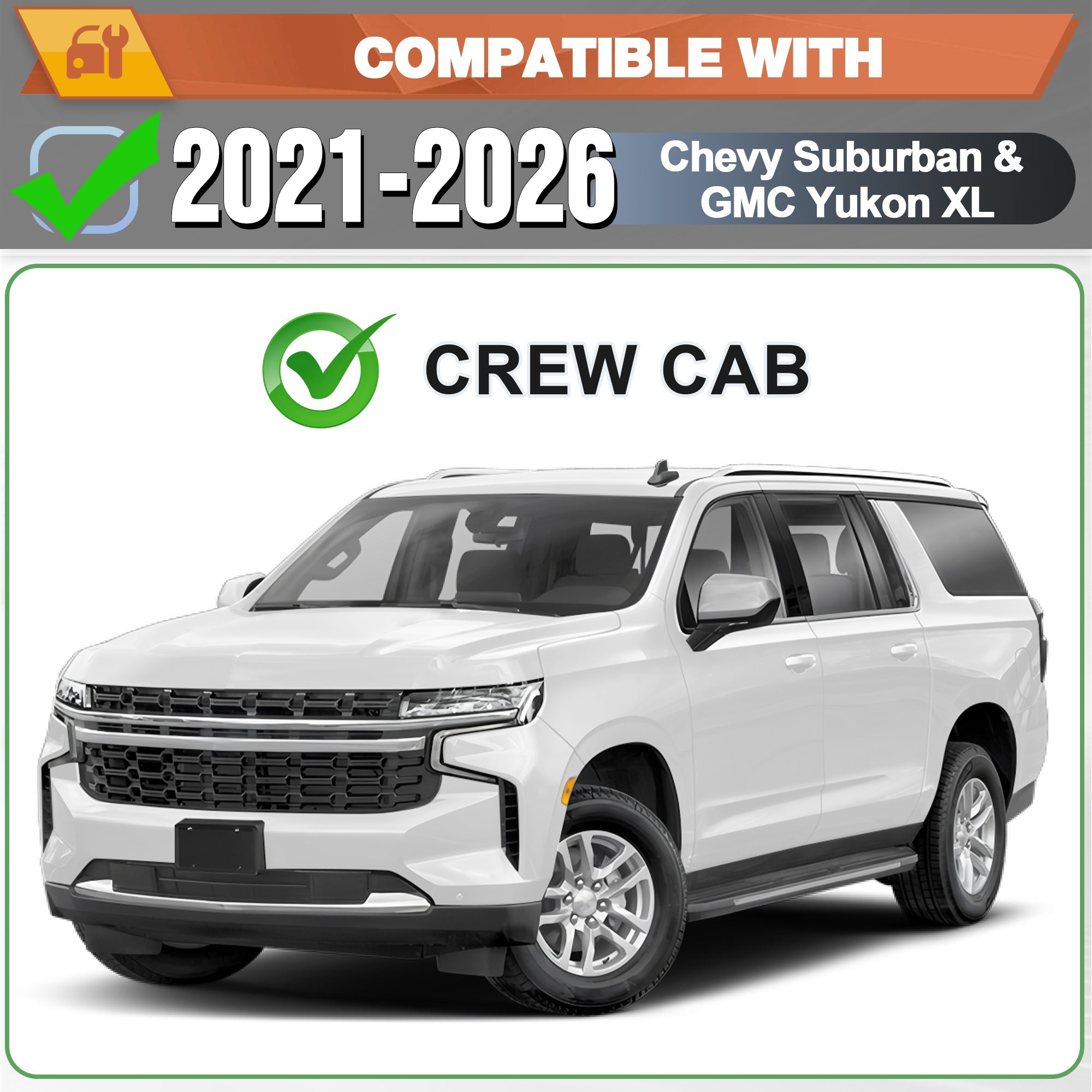 Suburban Running Boards Side Step Compatible for Chevy Suburban 2021 - 2026 & GMC Yukon XL 2021 - 2026 - nadiaauto