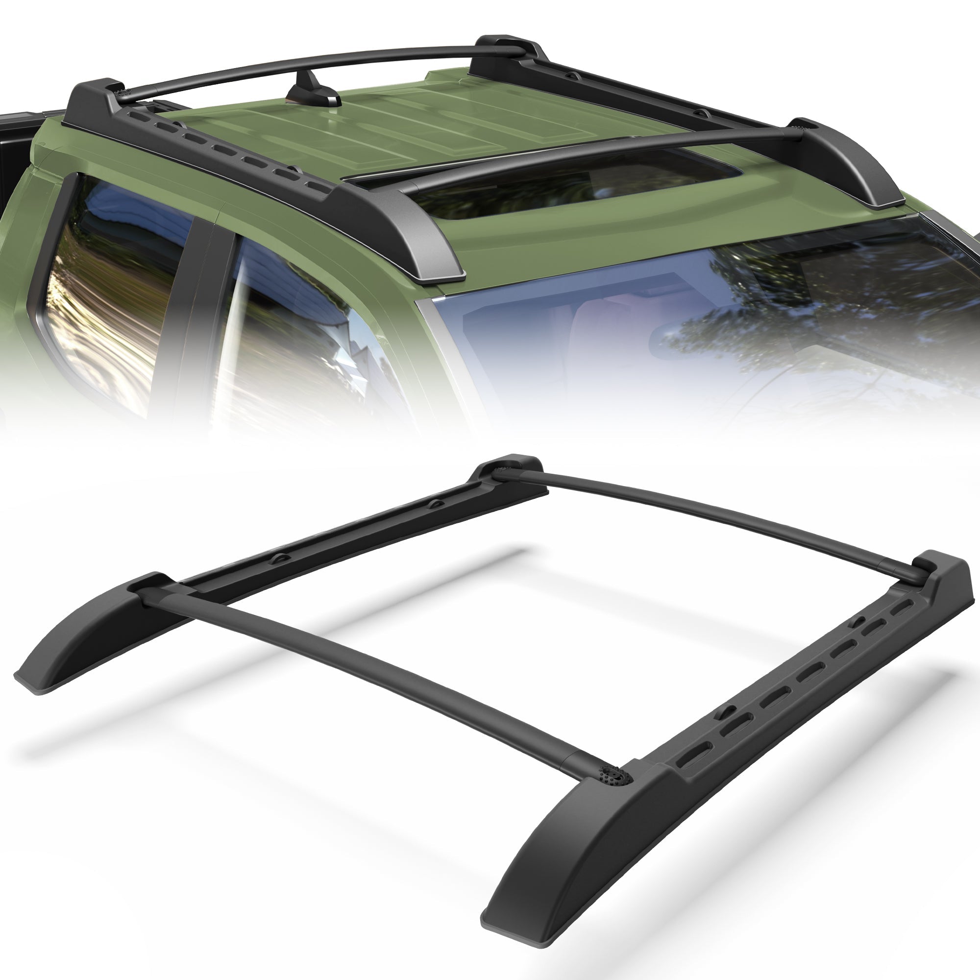 Tacoma Cargo Carriers Roof Rack Fit for 2024-2025 Toyota Tacoma Double Cab Aluminum - nadiaauto