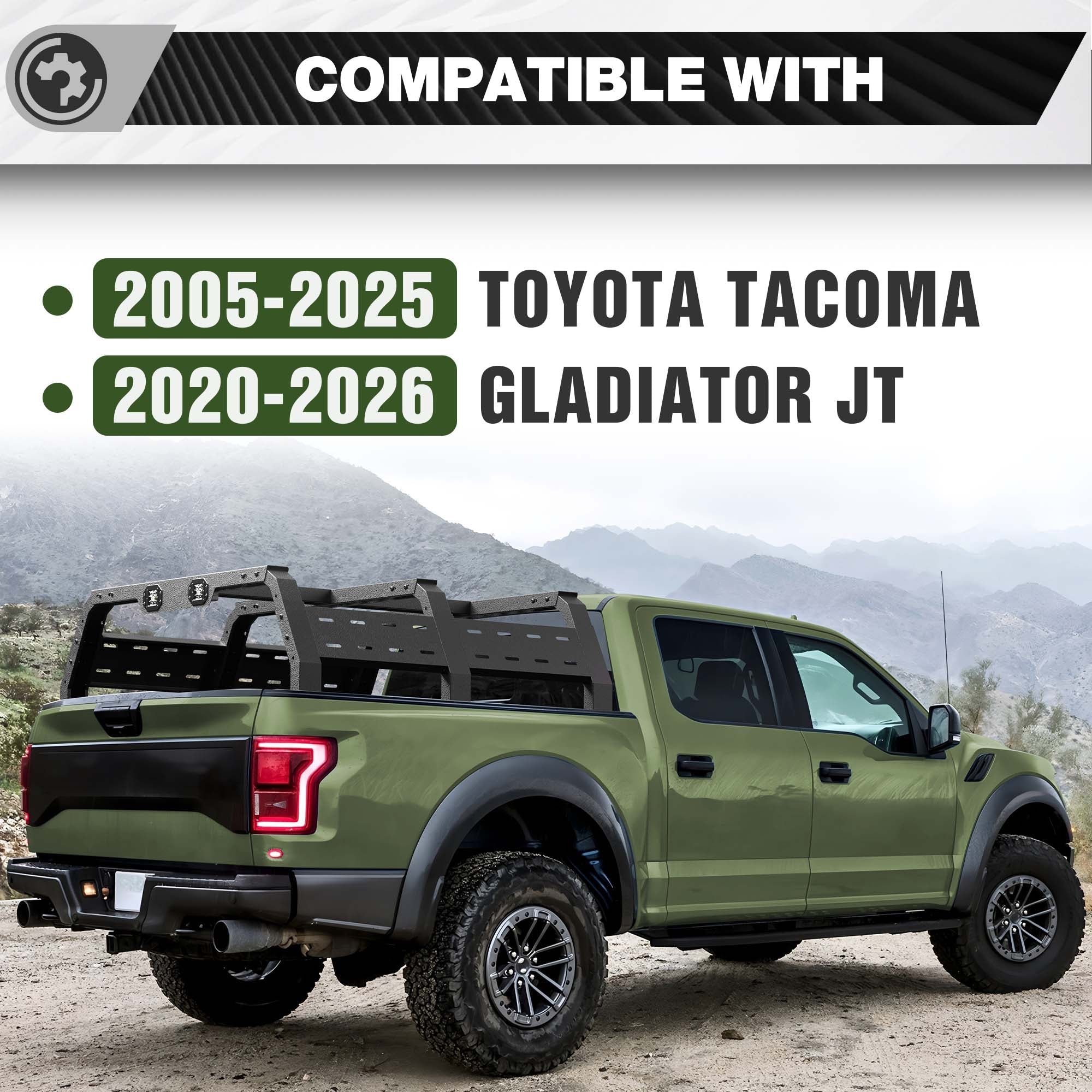 Tacoma Overland Bed Rack 17.3
