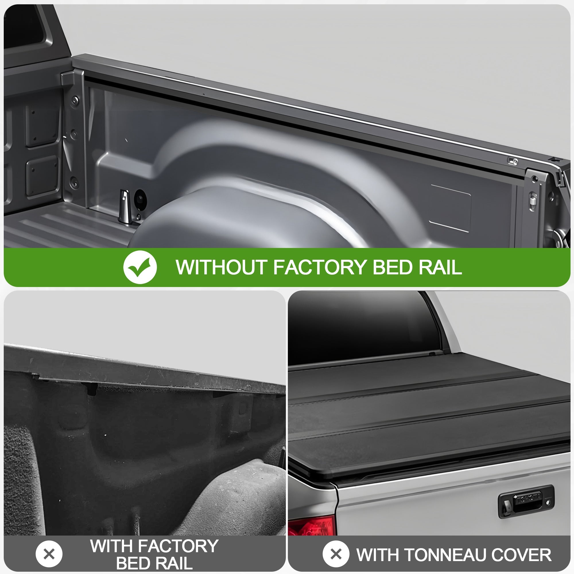 Truck Bed Rack for Full Size Pickup Trucks Without Bed Rails - nadiaauto