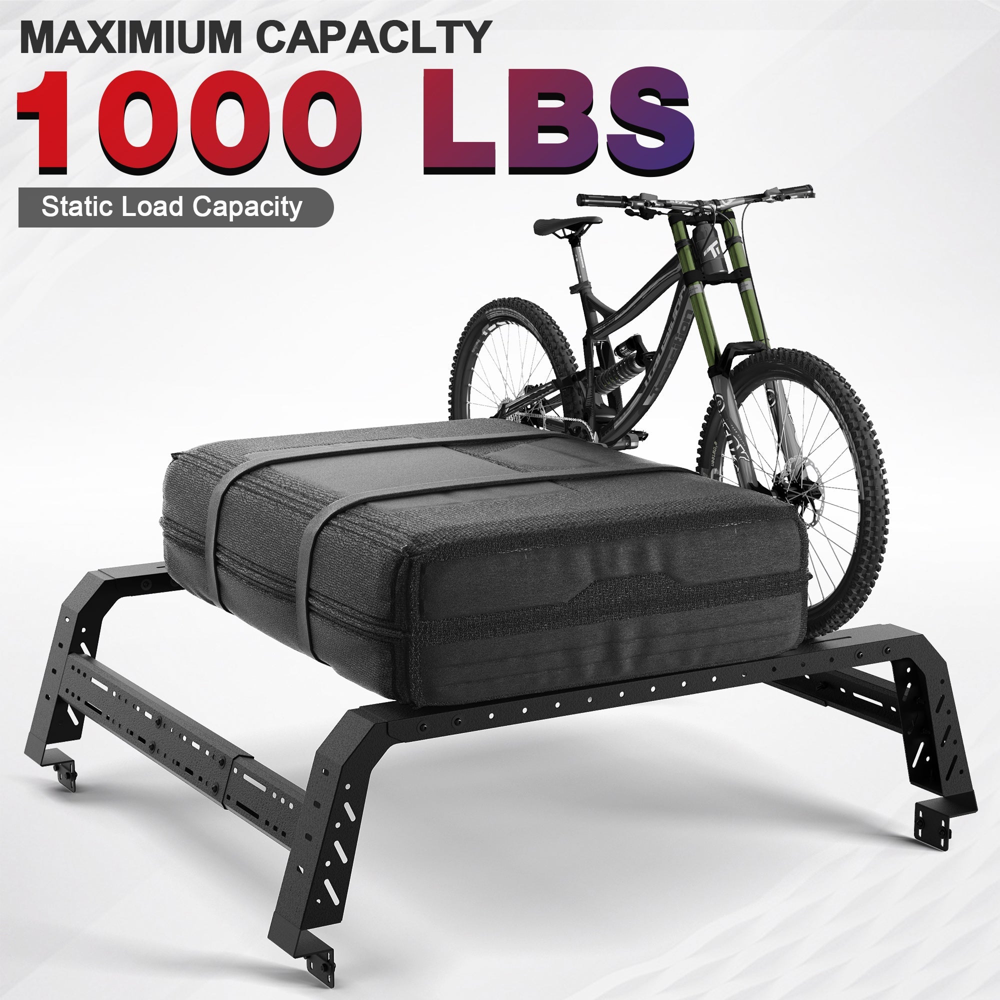 Truck Bed Rack for Mid & Full Size Pickup Trucks, 49.2