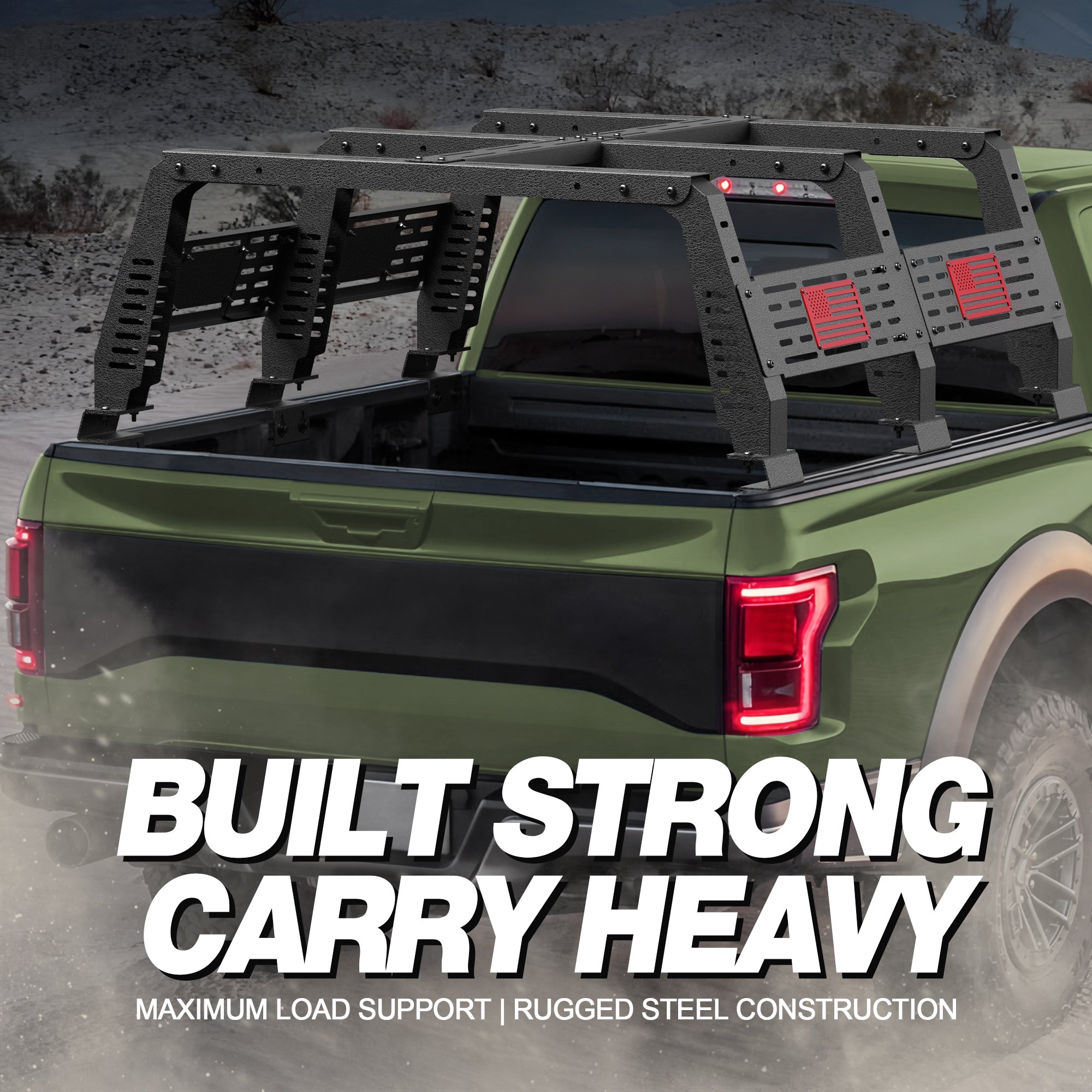 Truck Bed Rack Without Bed Rails for Ford F-150 Ram 1500 Silverado 1500 & Toyota Tundra, Heavy Duty Pickup Cargo Rack - nadiaauto