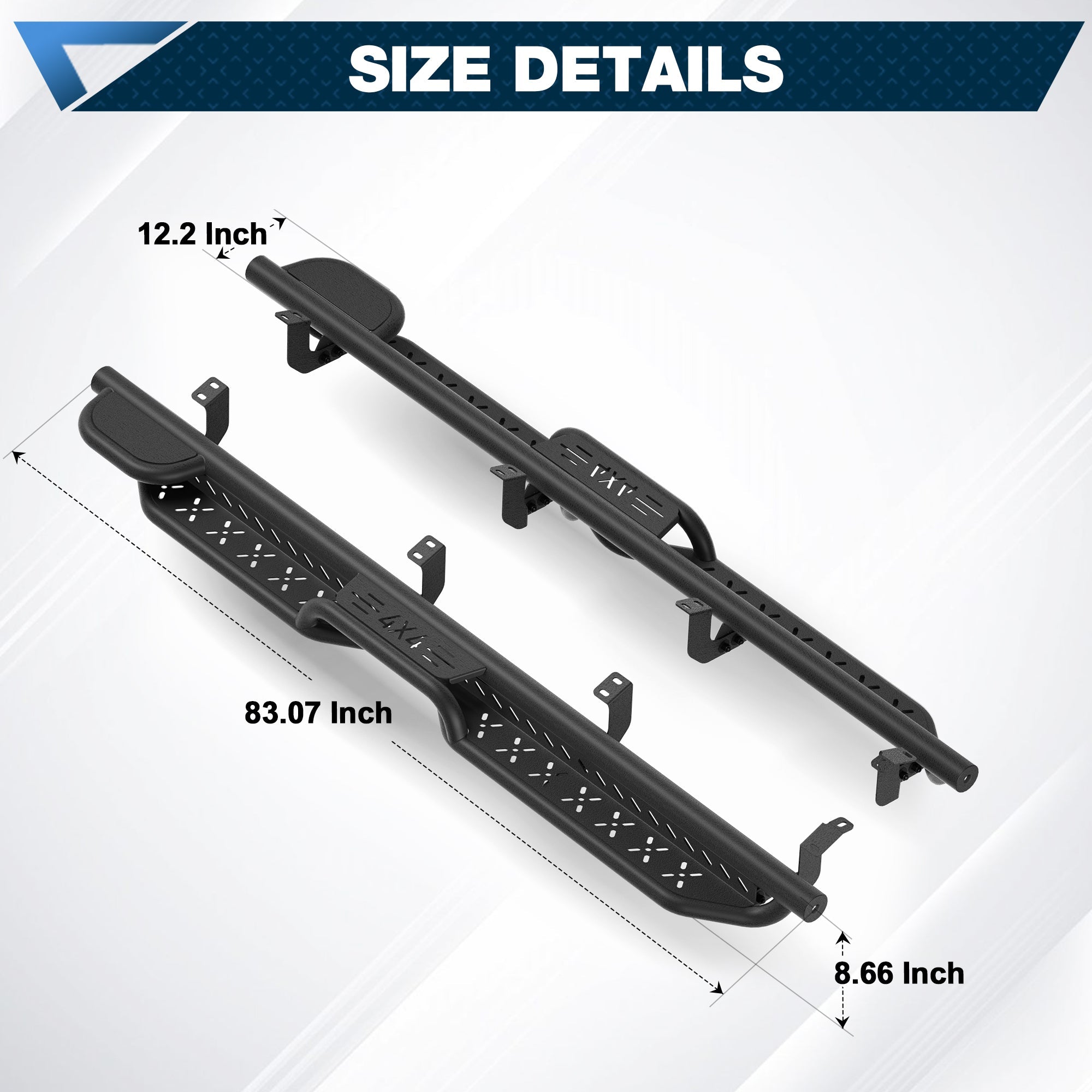 Tundra Running Boards Side Steps Fits for 2007 - 2021 Toyota Tundra CrewMax 4 - Door - nadiaauto
